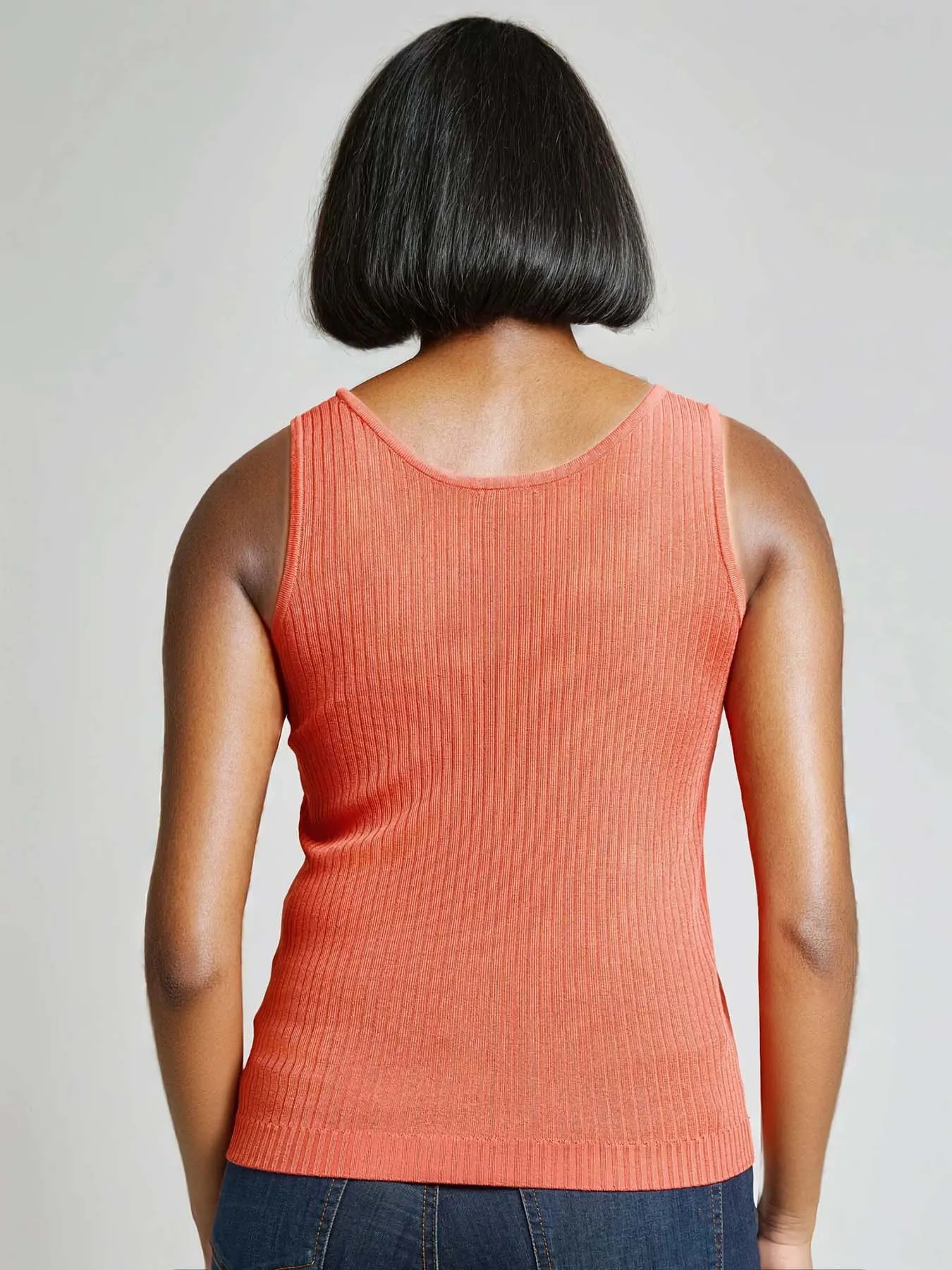 Sutton Scoop Neck Tank Top sold by Jones New York product image thumbnail 3