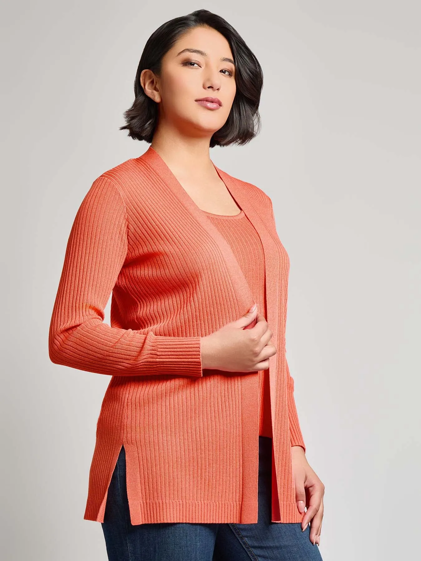 Open Front Sutton Cardigan sold by Jones New York product image thumbnail 2