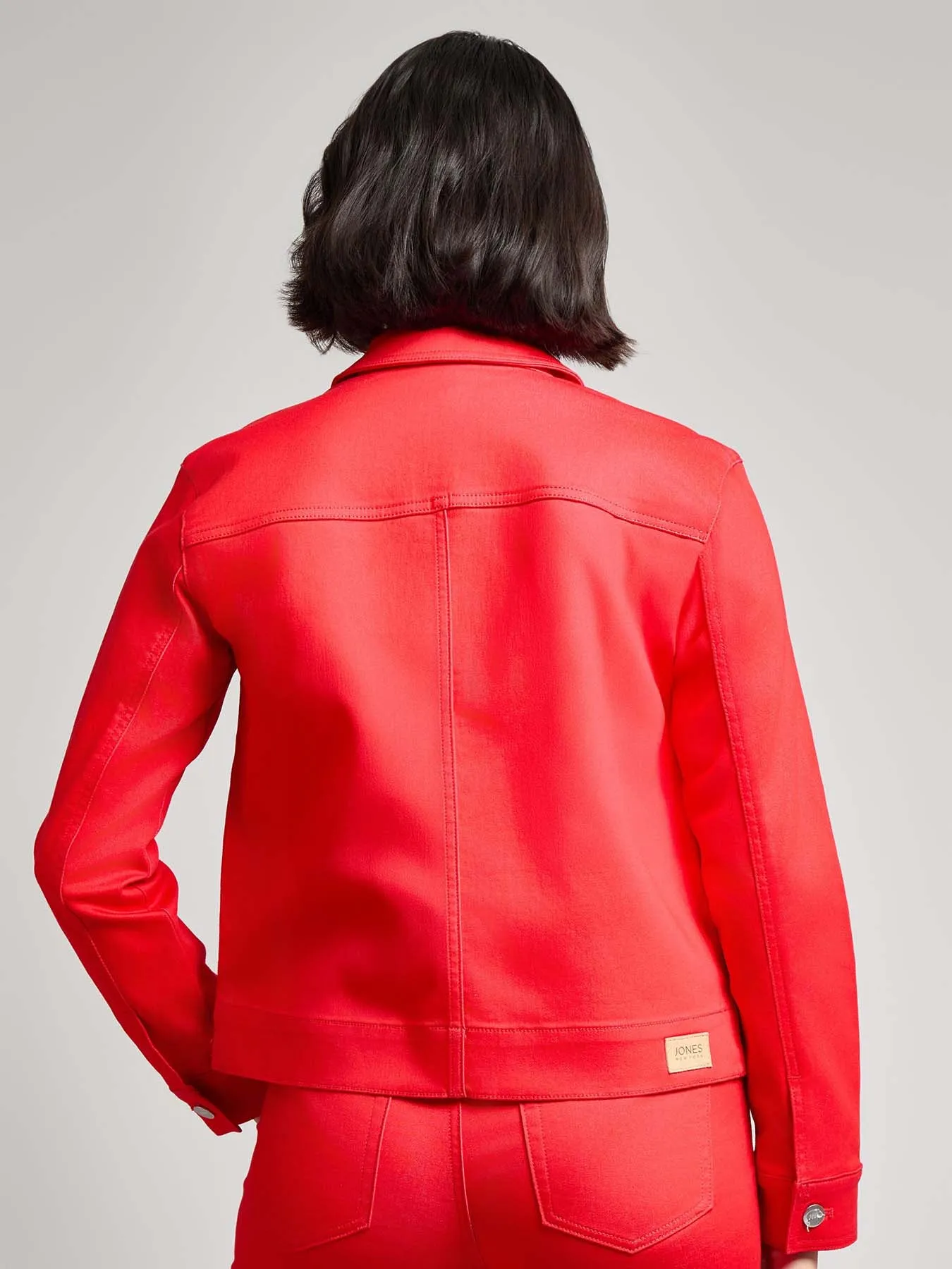 Patch Pocket Denim Jacket, Rouge sold by Jones New York product image thumbnail 4