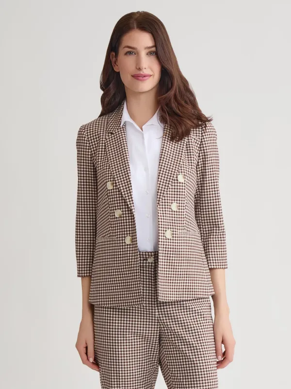Faux Double Breasted Jacket, Stretch Tweed sold by Jones New York