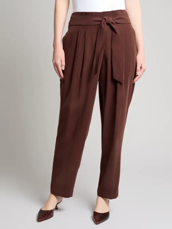 Belted Paperbag Waist Straight Leg Pant sold by Jones New York