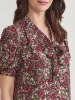 Plus Puff Sleeve Tie Neck Shirt sold by Jones New York