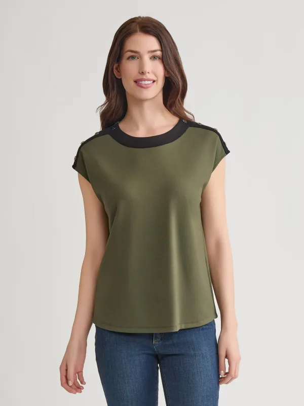Drop Shoulder Top, Serenity Knit sold by Jones New York