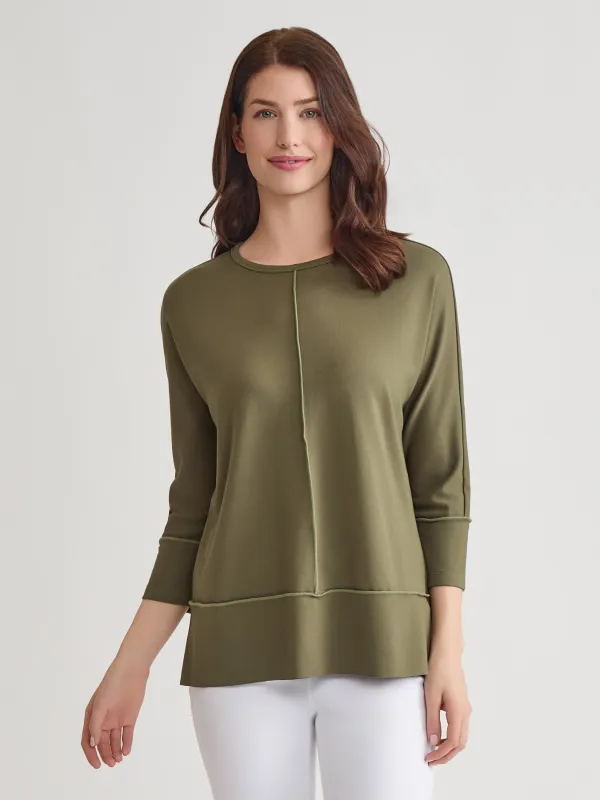 Plus Seam Detail Dolman Tunic, Serenity Knit sold by Jones New York