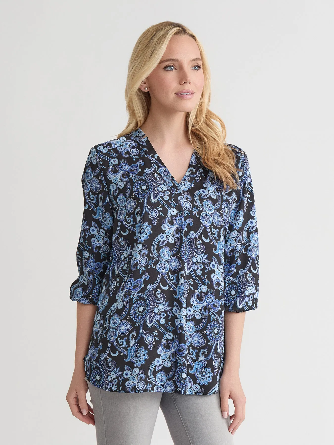 Kelly Blouse, Satin Twill sold by Jones New York product image thumbnail 2