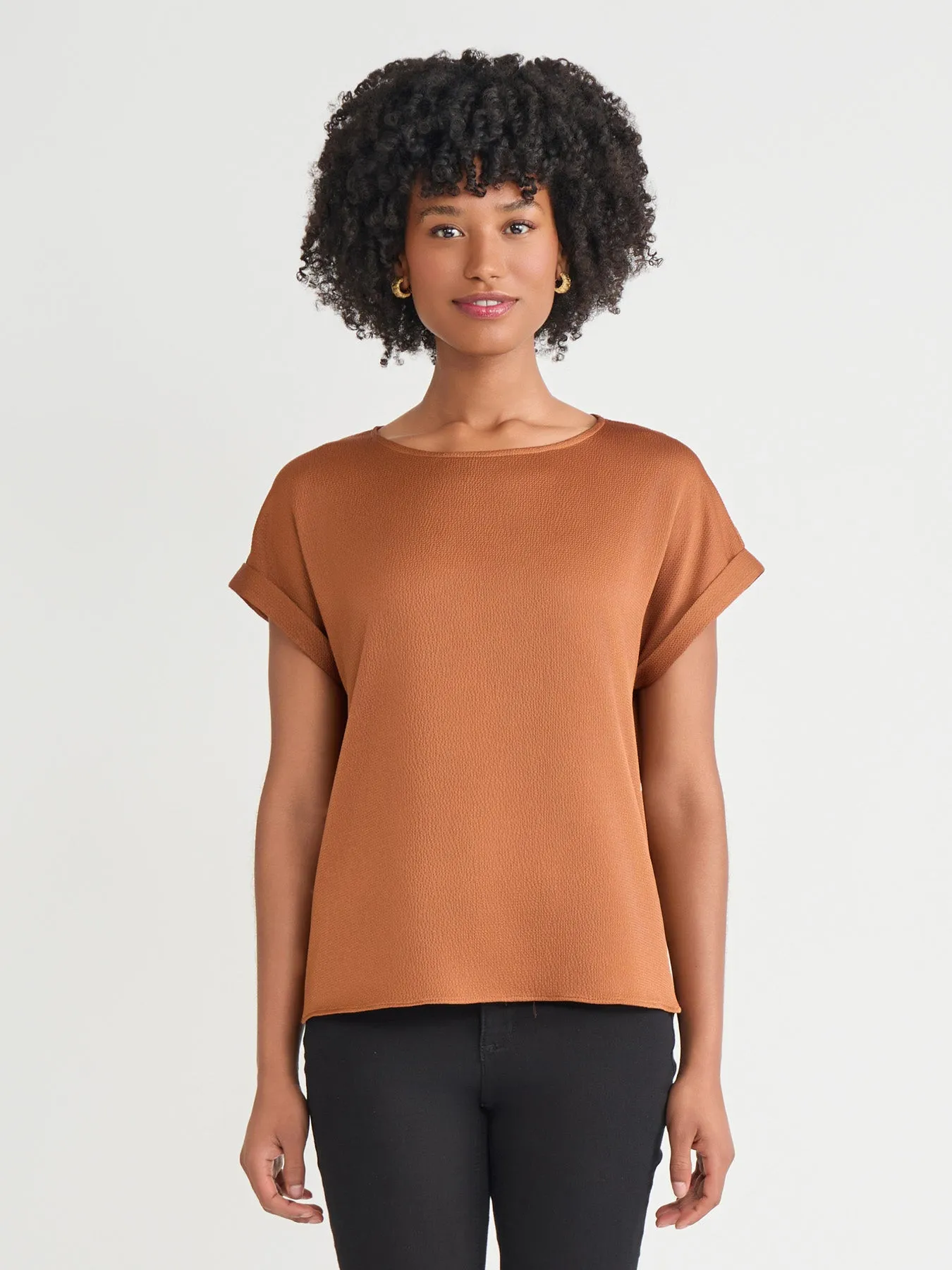 Side Button Blouse, Jasper Crepe sold by Jones New York