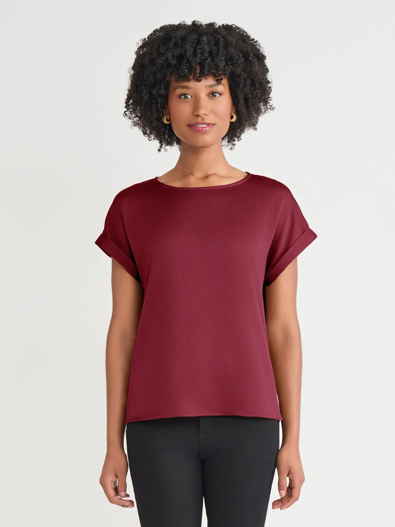 Side Button Blouse, Jasper Crepe sold by Jones New York
