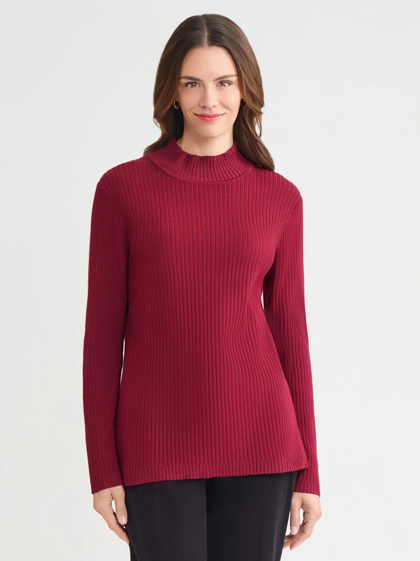 Sutton Mock Neck Sweater sold by Jones New York