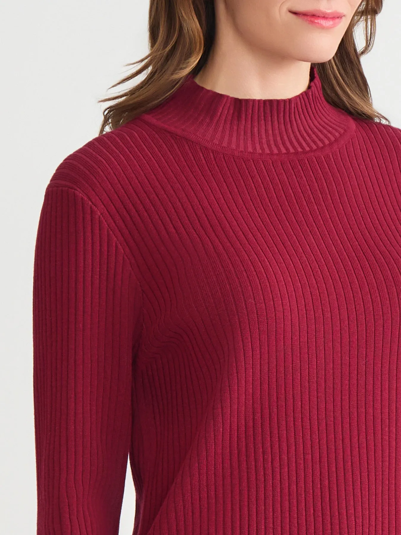 Sutton Mock Neck Sweater sold by Jones New York product image thumbnail 3