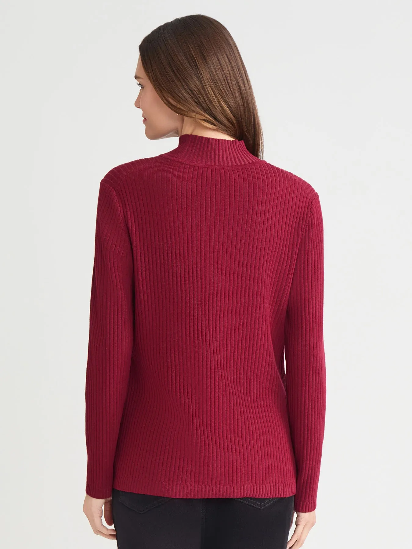 Sutton Mock Neck Sweater sold by Jones New York product image thumbnail 4