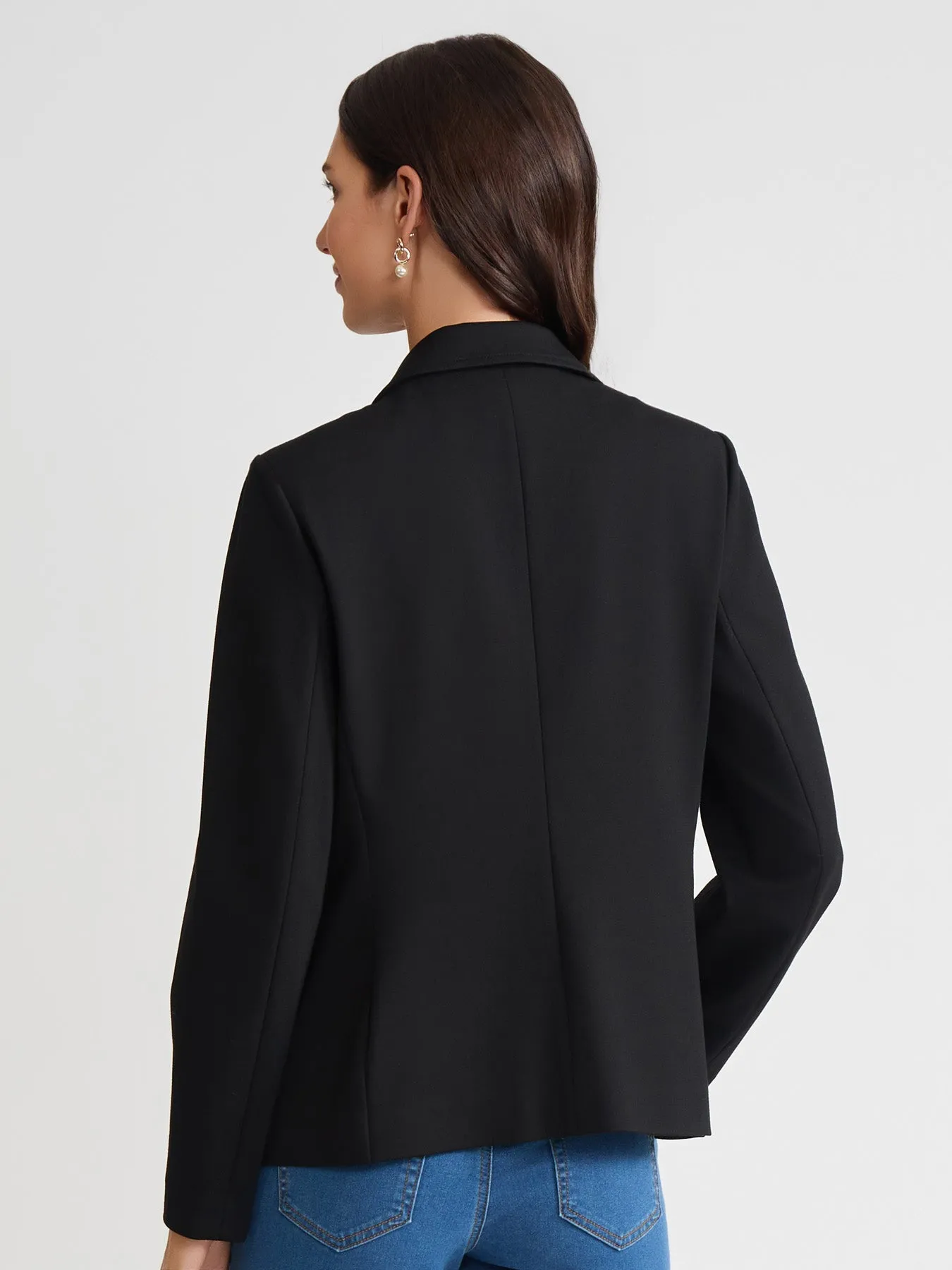 Petite Faux Double Breasted Jacket, Modern Compression sold by Jones New York product image thumbnail 4