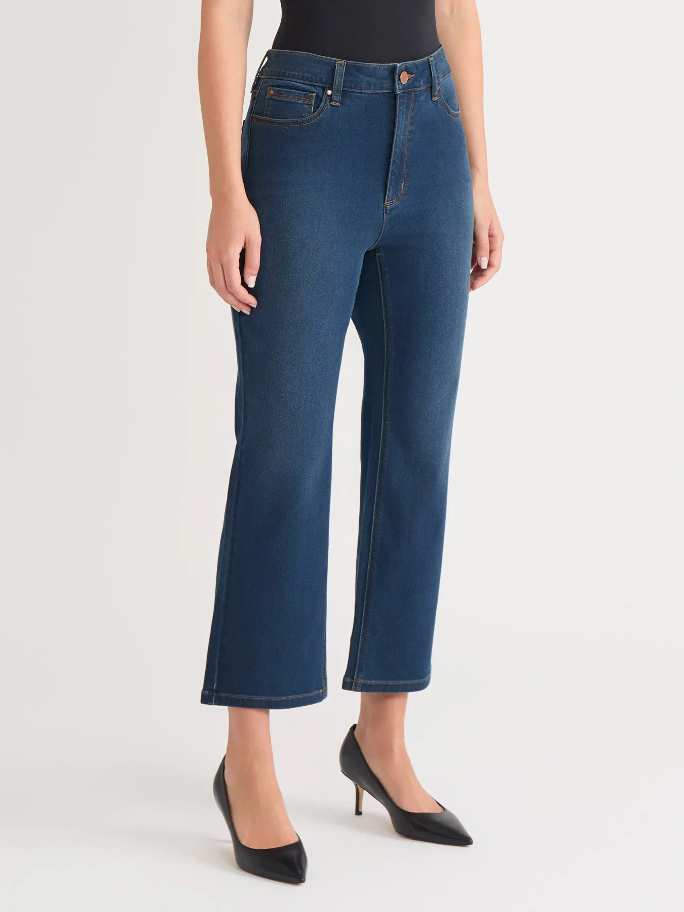 Lexington Cropped Kick Flare Jeans sold by Jones New York product image thumbnail 2