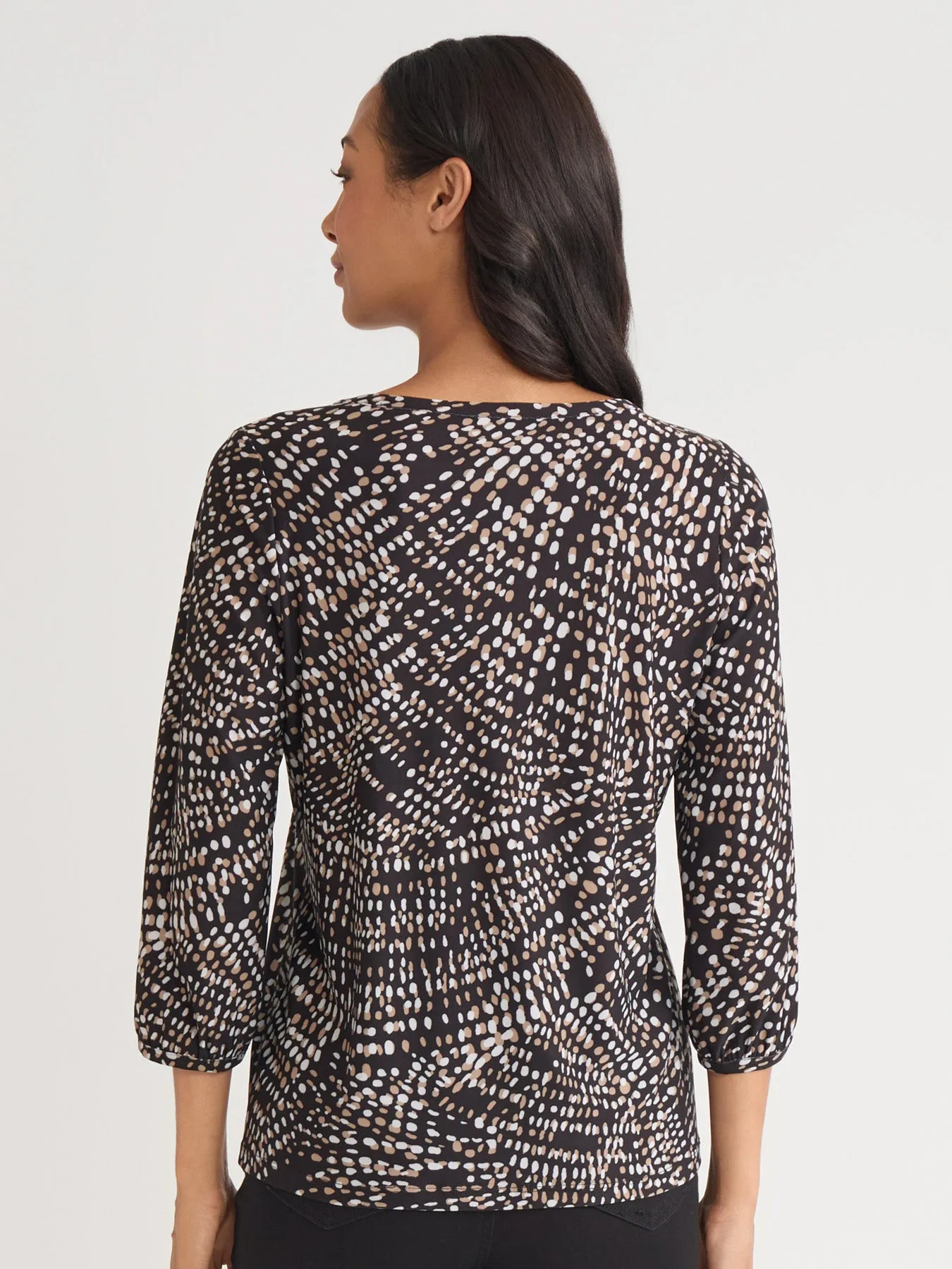 Plus Puff Sleeve Crew Neck Top sold by Jones New York product image thumbnail 4