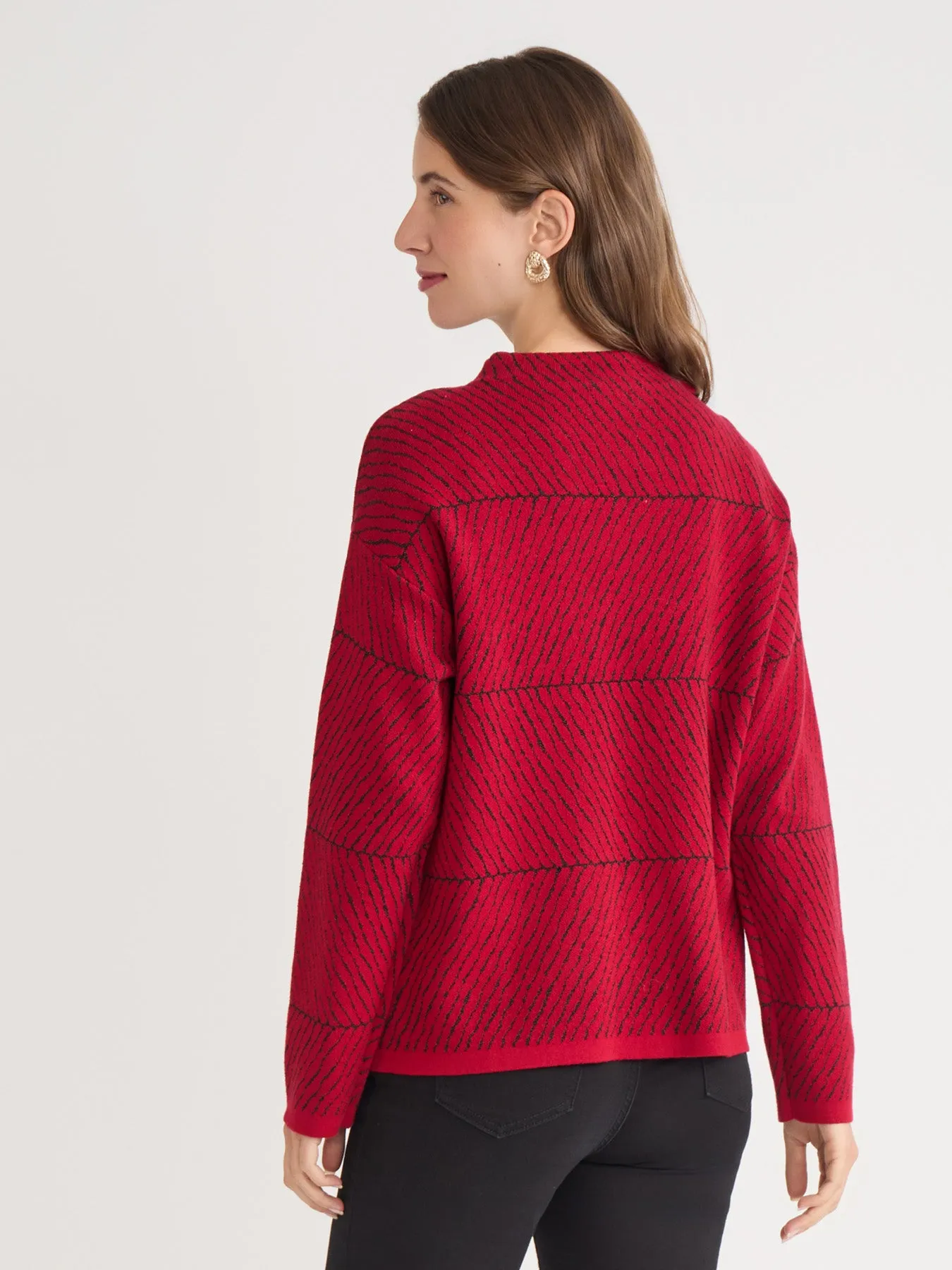 Plus Lurex Crew Neck Sweater sold by Jones New York product image thumbnail 4