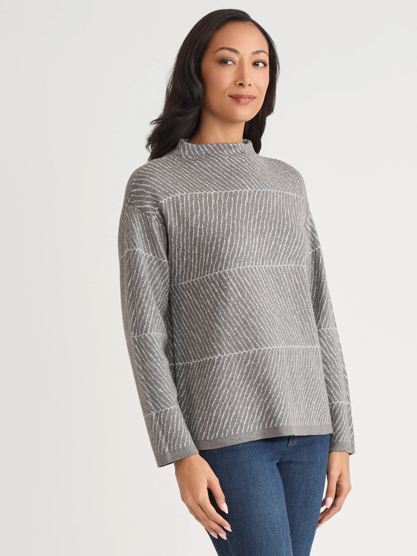 Lurex Crew Neck Sweater sold by Jones New York product image thumbnail 2
