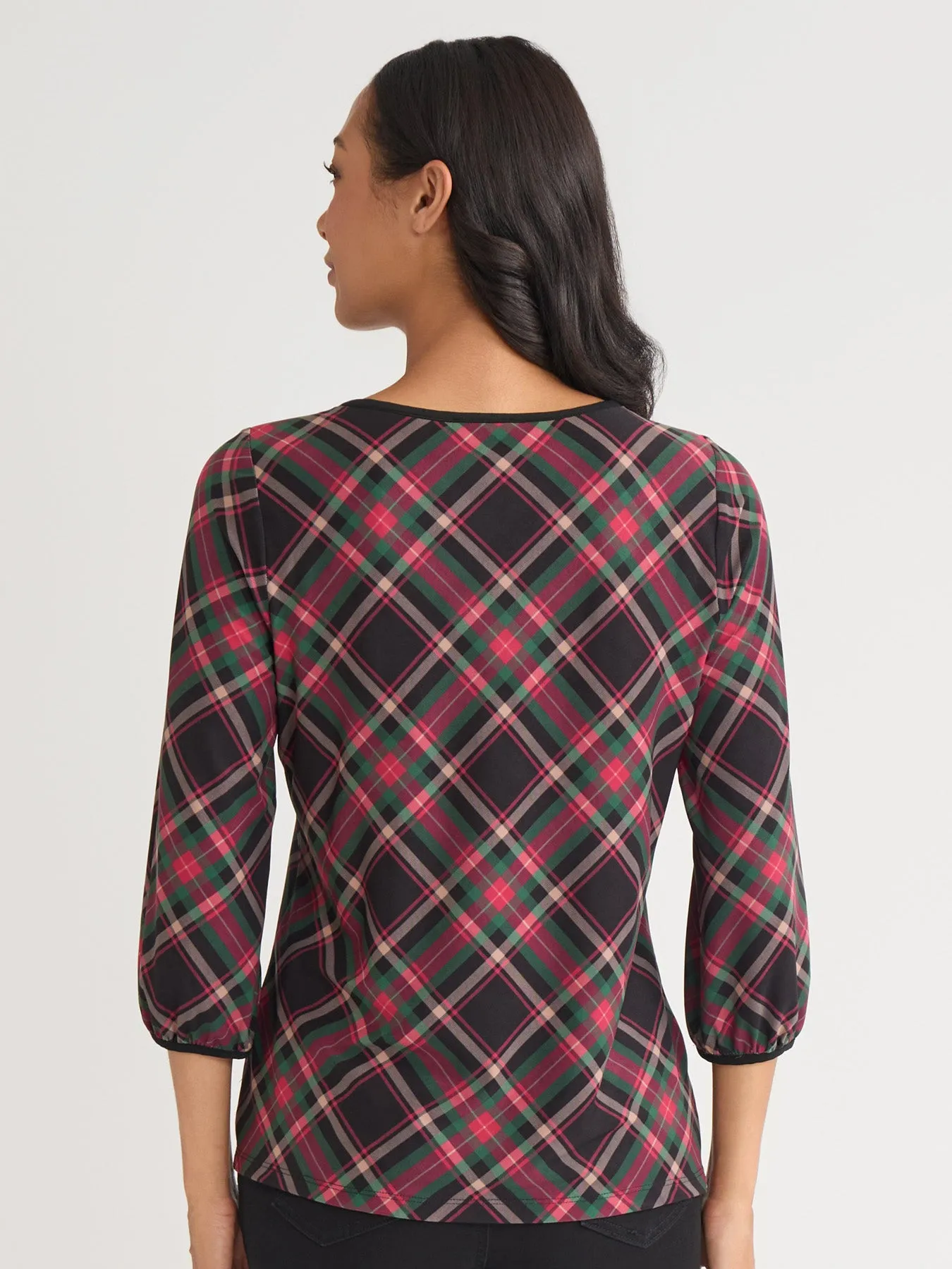 Puff Sleeve Crew Neck Top sold by Jones New York product image thumbnail 4