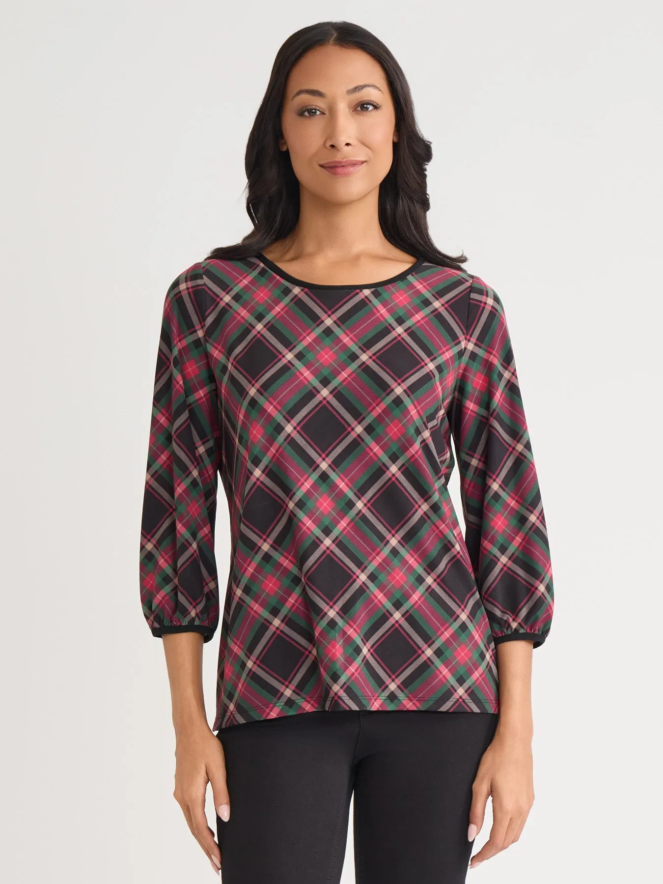 Puff Sleeve Crew Neck Top sold by Jones New York