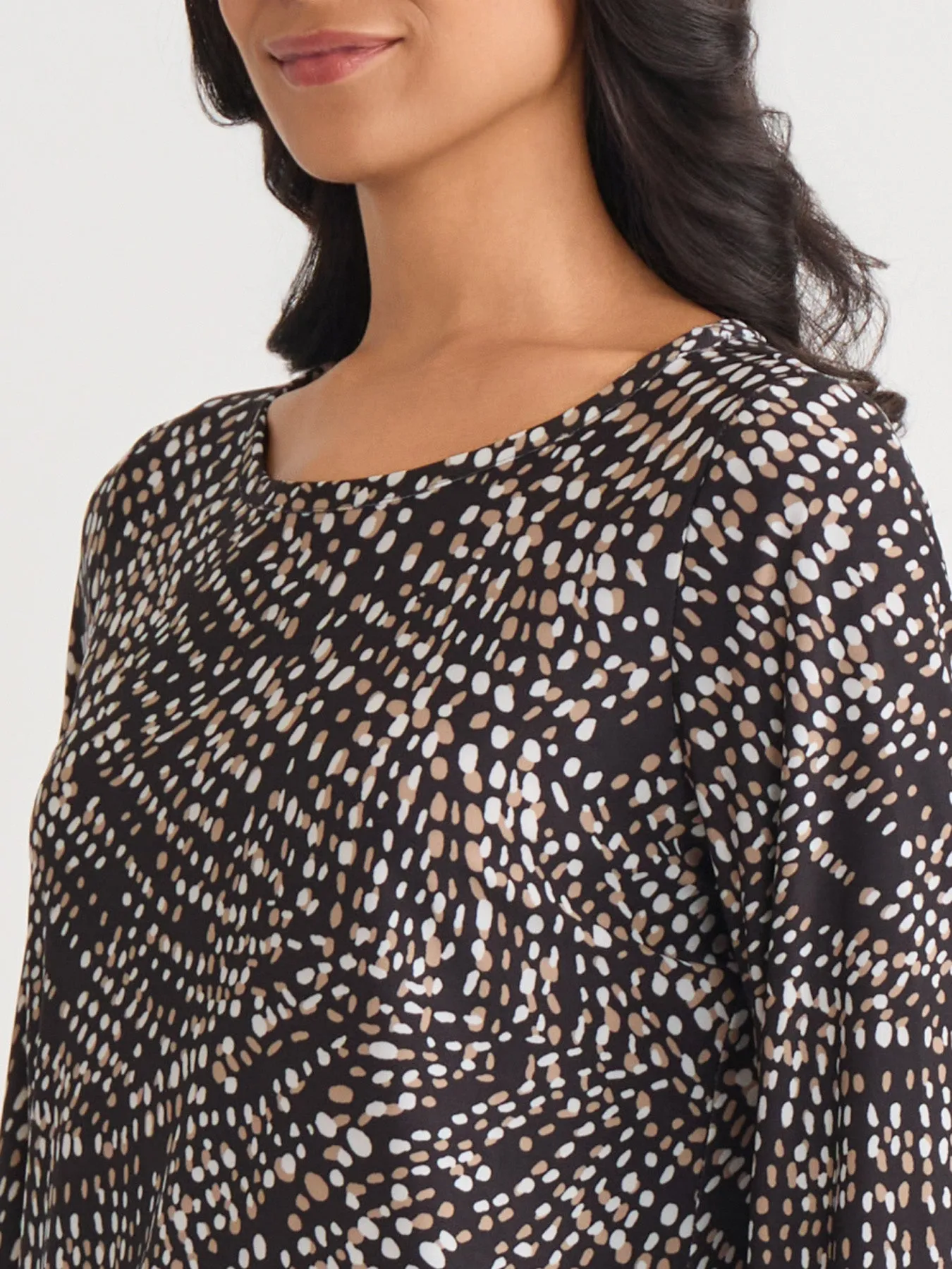 Petite Puff Sleeve Crew Neck Top sold by Jones New York product image thumbnail 3