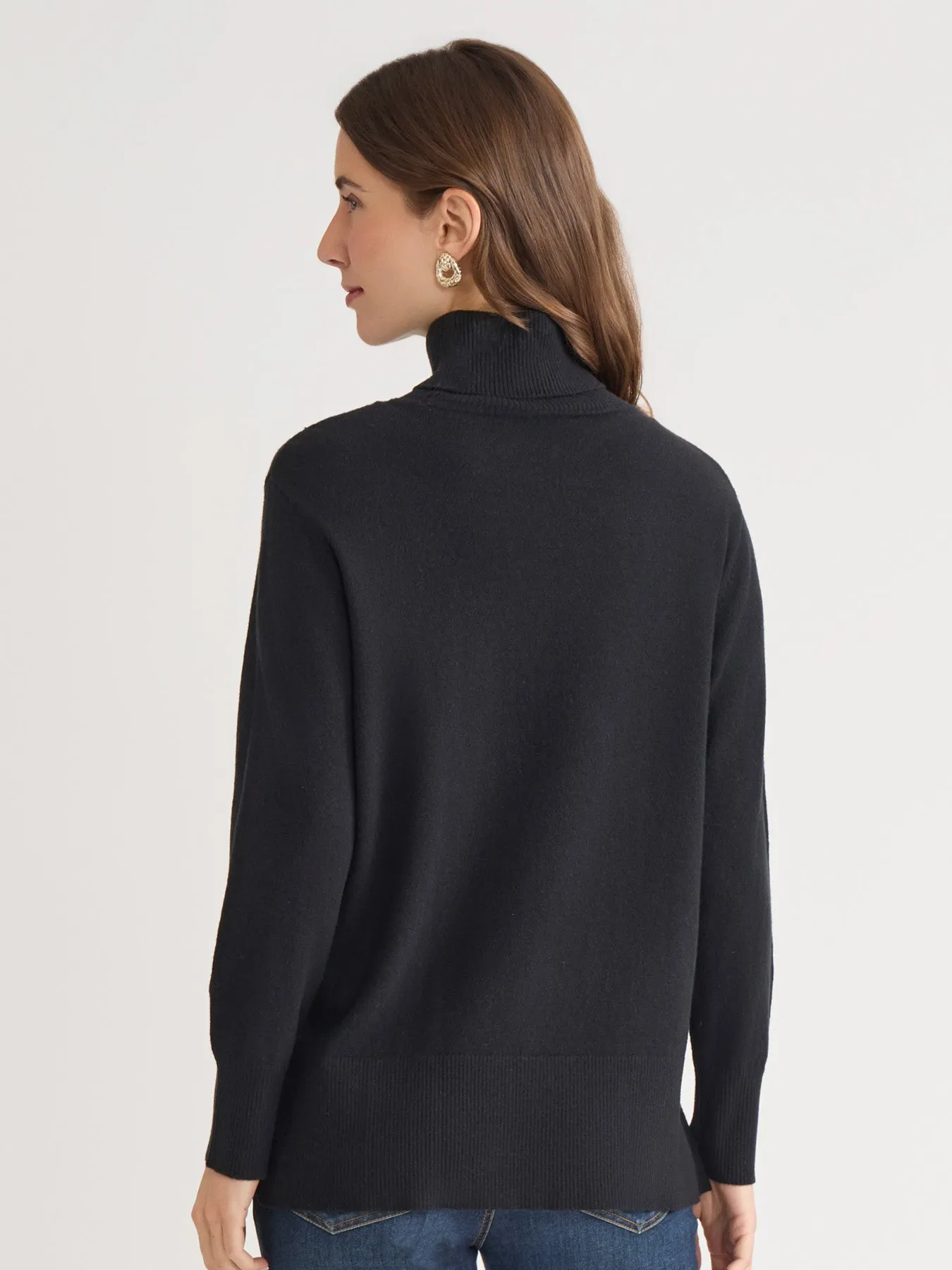 Plus Pin Tuck Mock Neck Tunic sold by Jones New York product image thumbnail 4