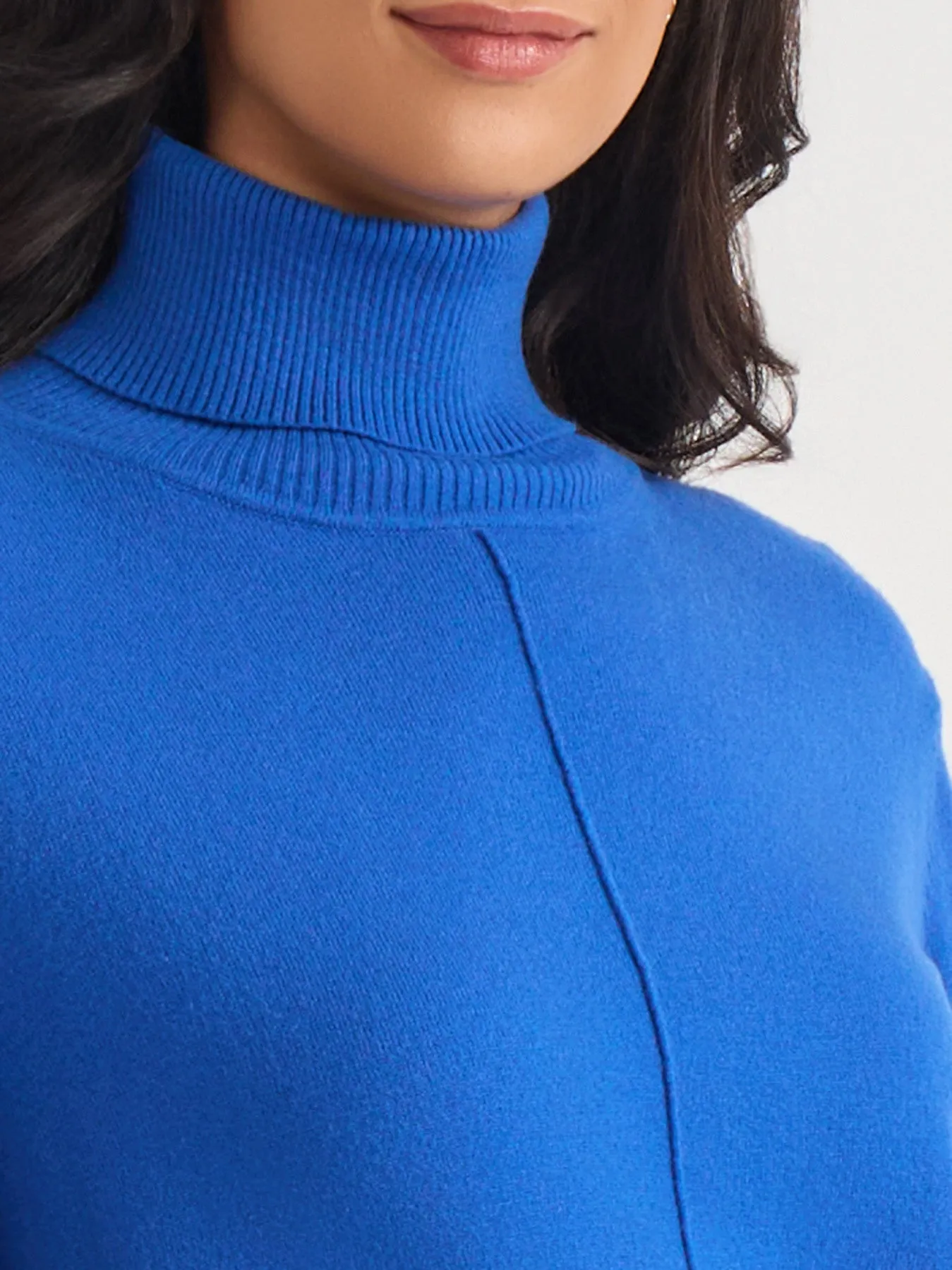 Pin Tuck Mock Neck Tunic sold by Jones New York product image thumbnail 3