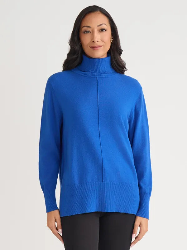 Pin Tuck Mock Neck Tunic sold by Jones New York