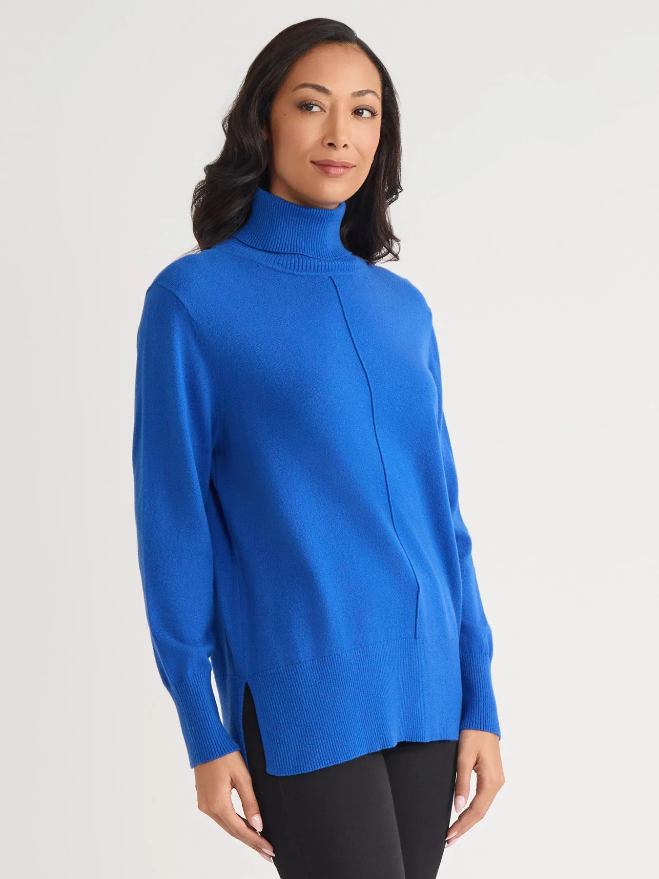 Pin Tuck Mock Neck Tunic sold by Jones New York product image thumbnail 2
