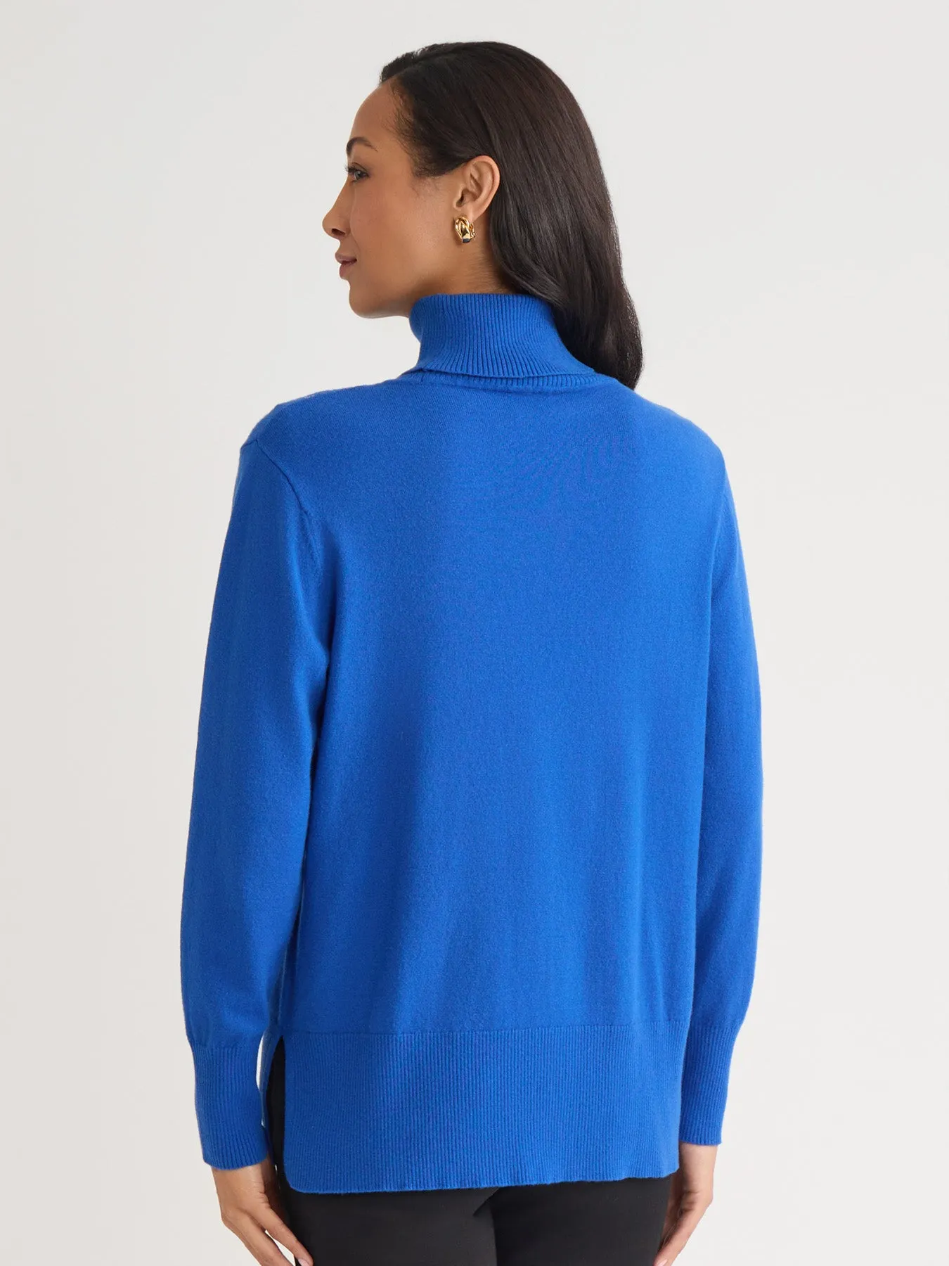 Pin Tuck Mock Neck Tunic sold by Jones New York product image thumbnail 4