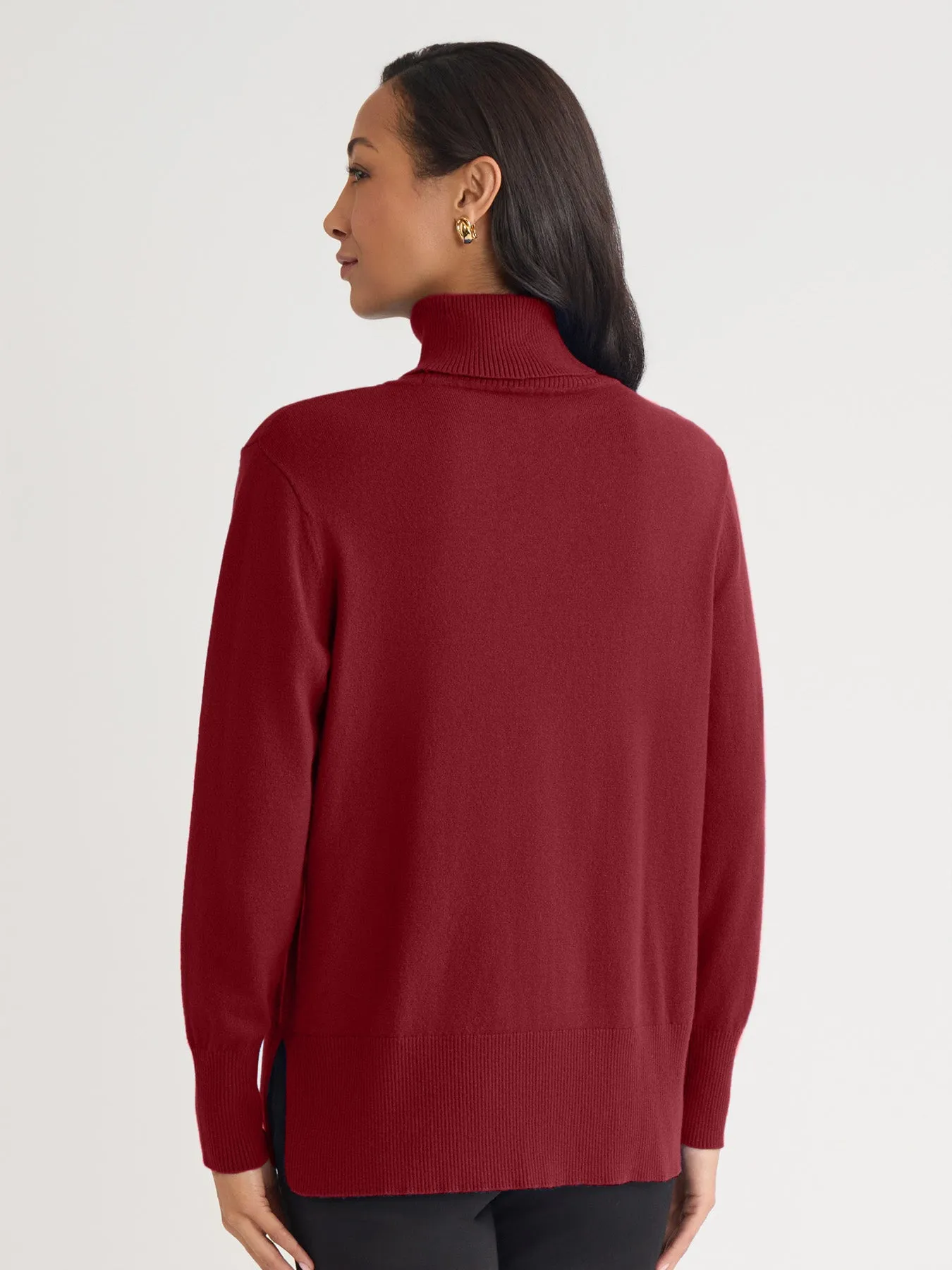 Pin Tuck Mock Neck Tunic sold by Jones New York product image thumbnail 3