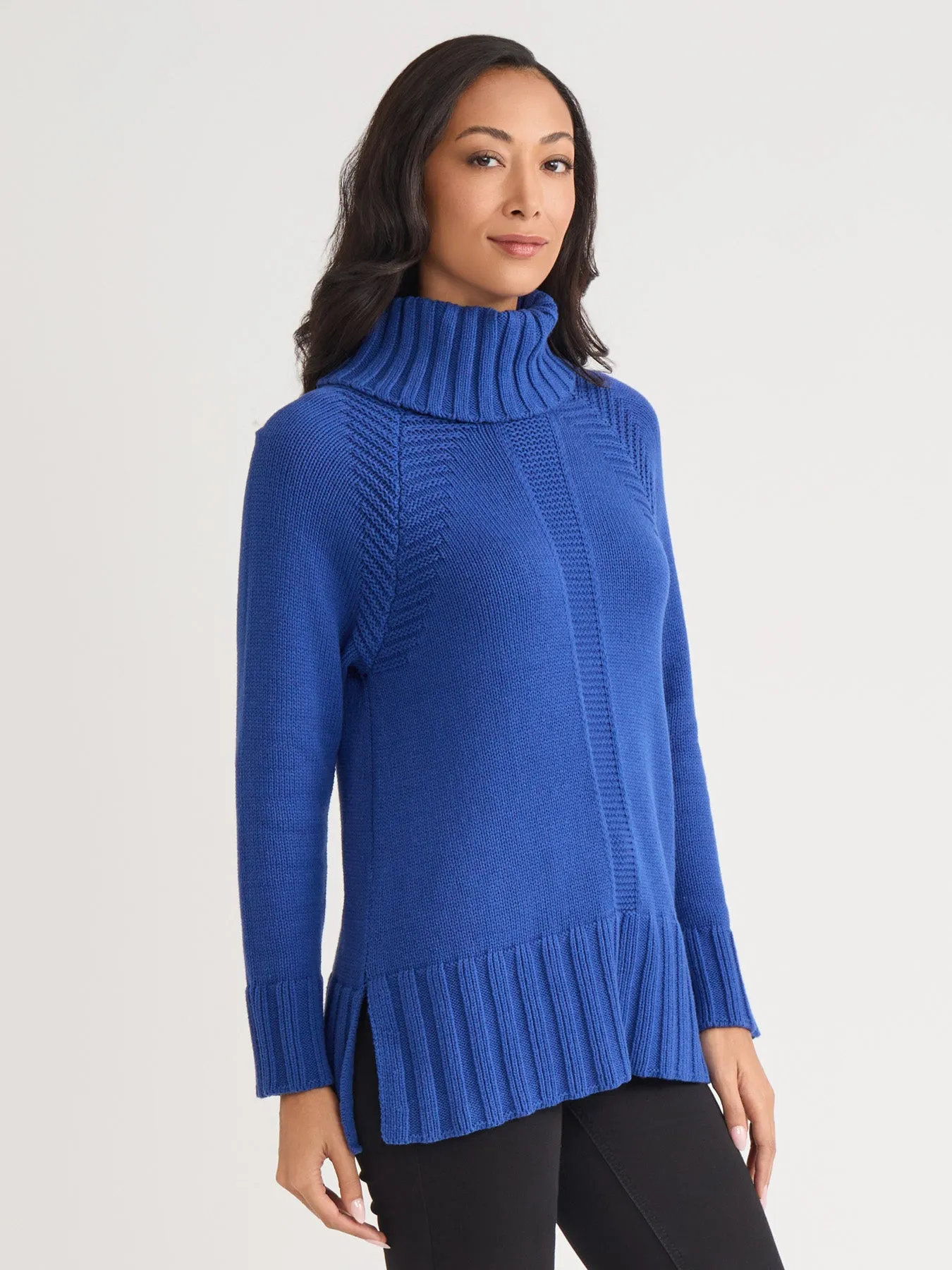 Herringbone Detail Sweater sold by Jones New York product image thumbnail 2