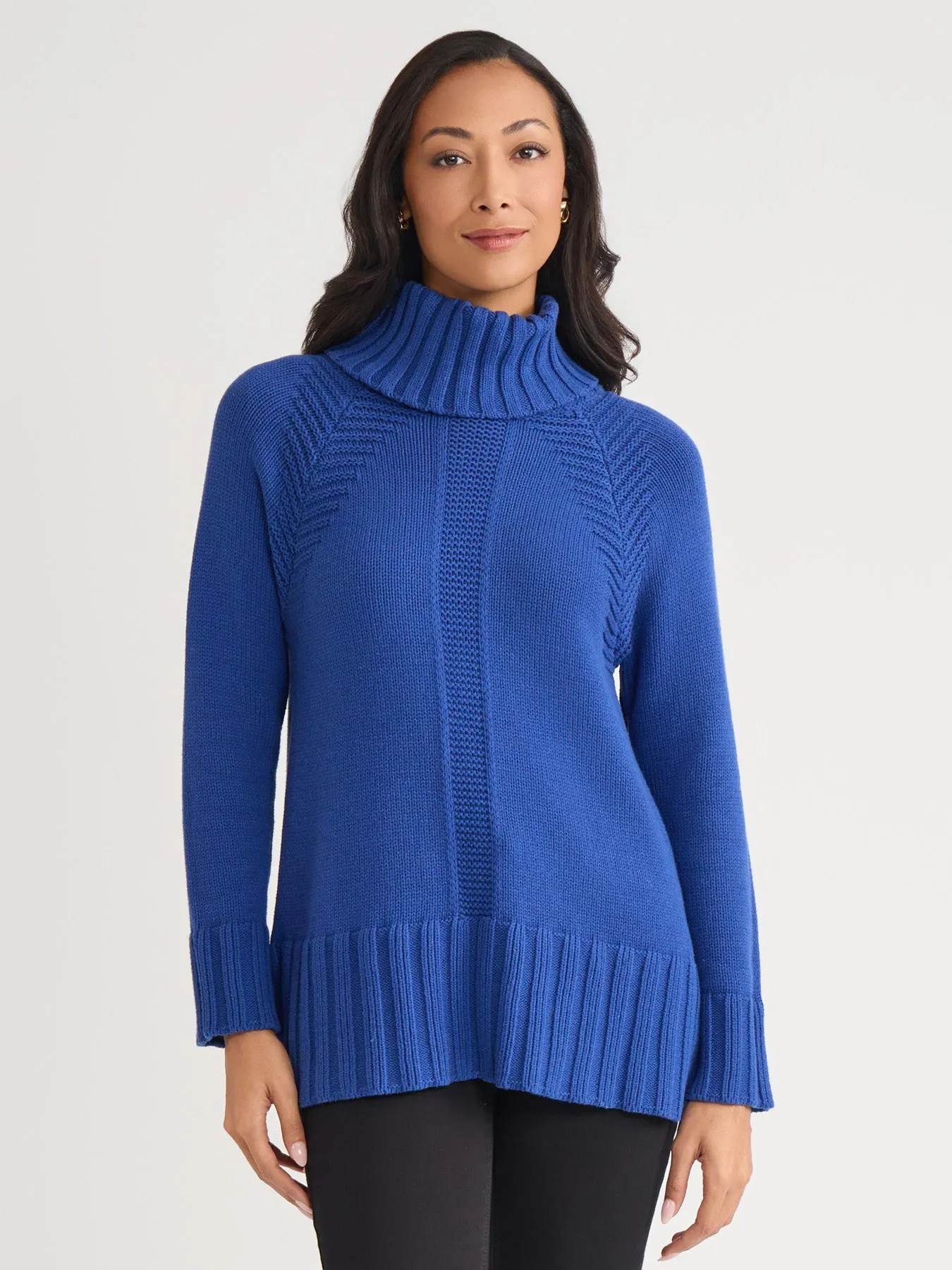 Herringbone Detail Sweater sold by Jones New York