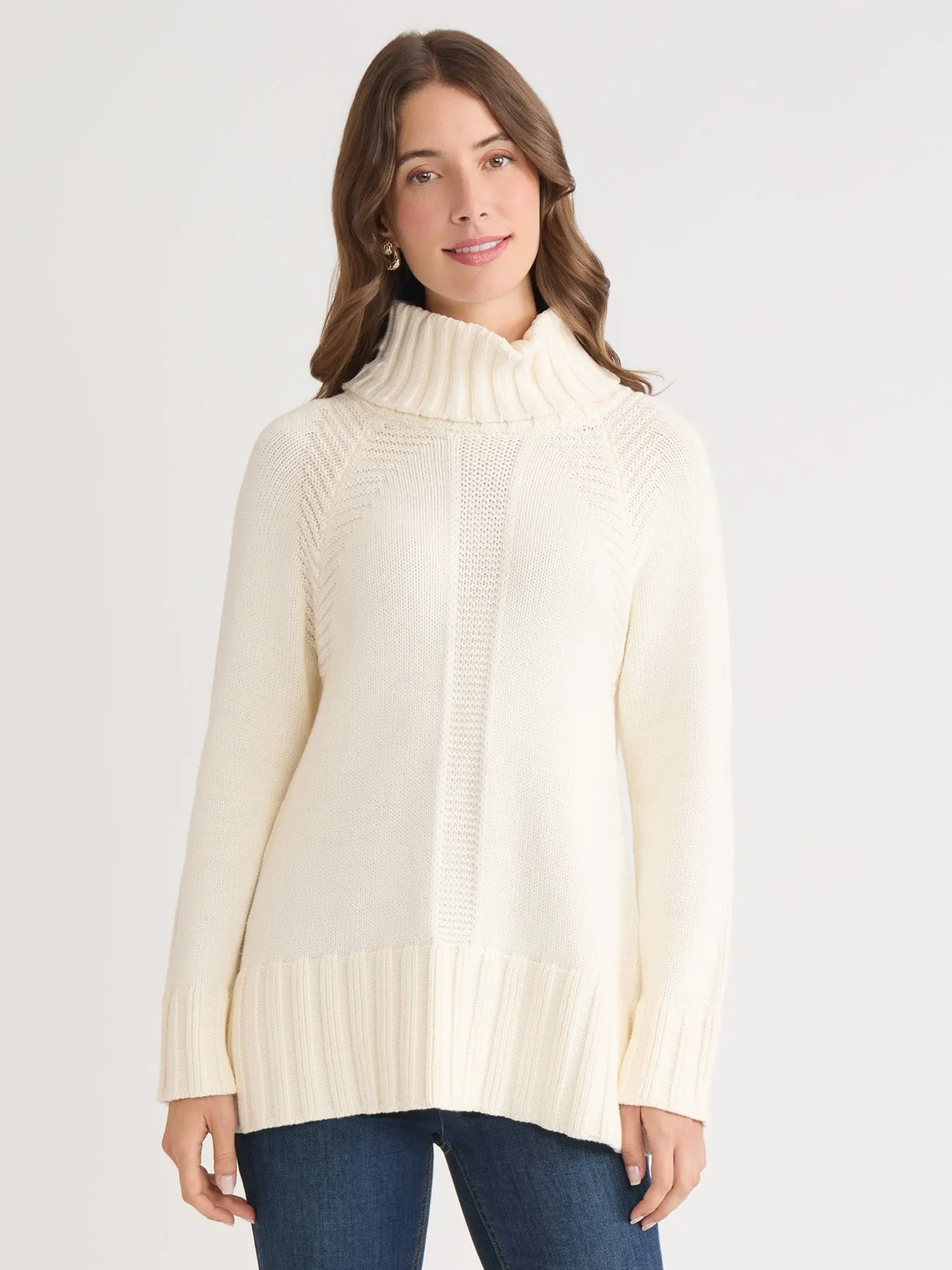 Herringbone Detail Sweater sold by Jones New York