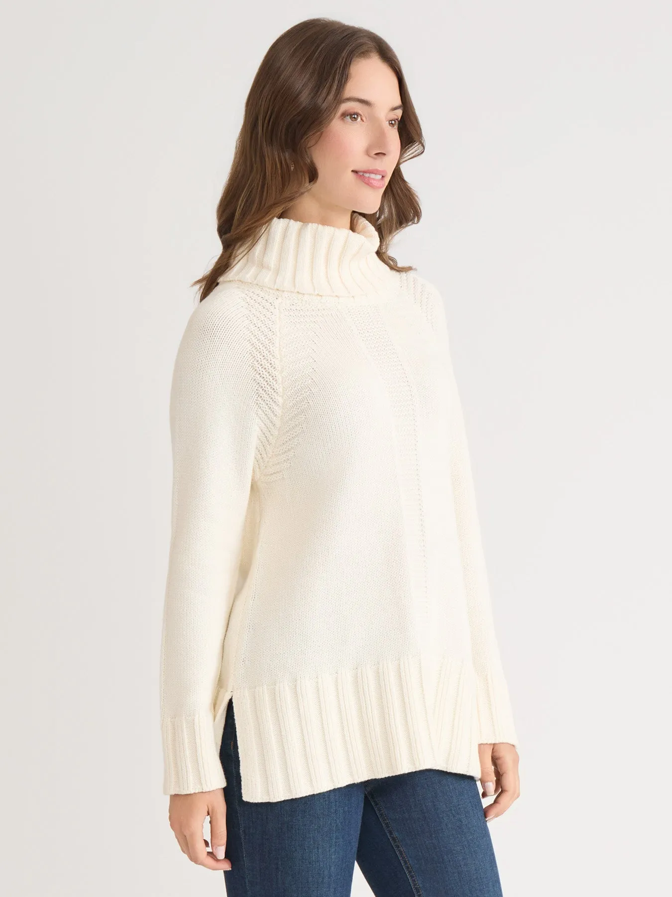 Herringbone Detail Sweater sold by Jones New York product image thumbnail 2