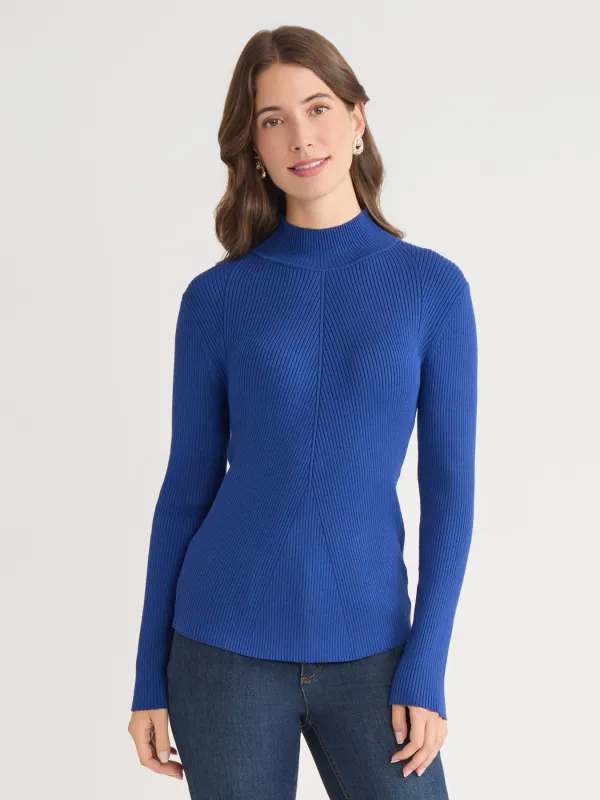 Ribbed Mock Neck Sweater sold by Jones New York