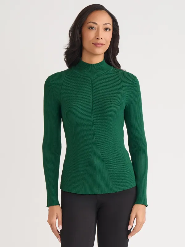 Ribbed Mock Neck Sweater sold by Jones New York