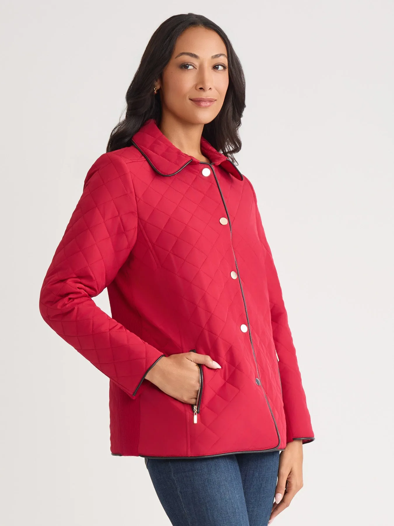 Quilted Snap Front Jacket sold by Jones New York product image thumbnail 2