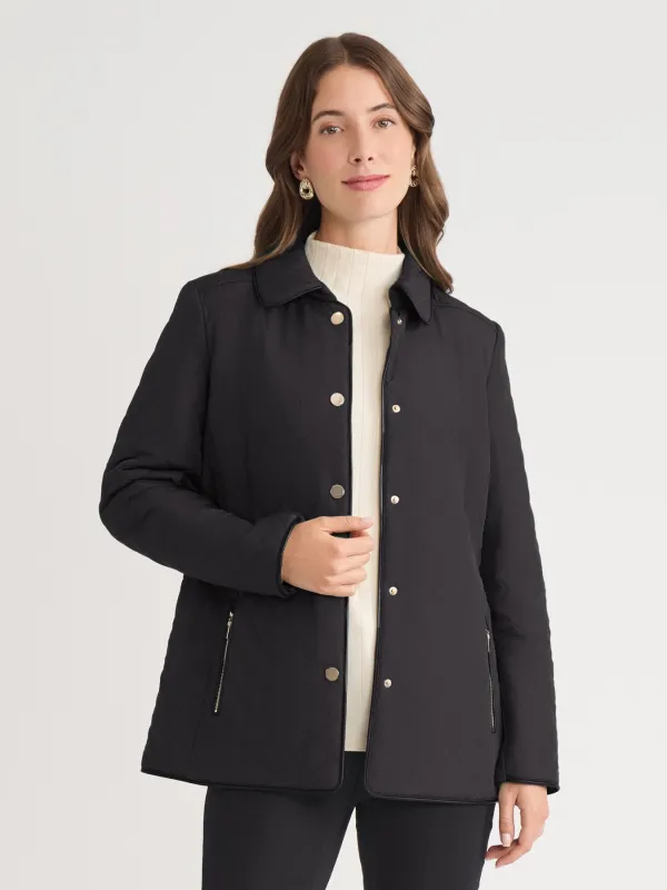 Quilted Snap Front Jacket sold by Jones New York