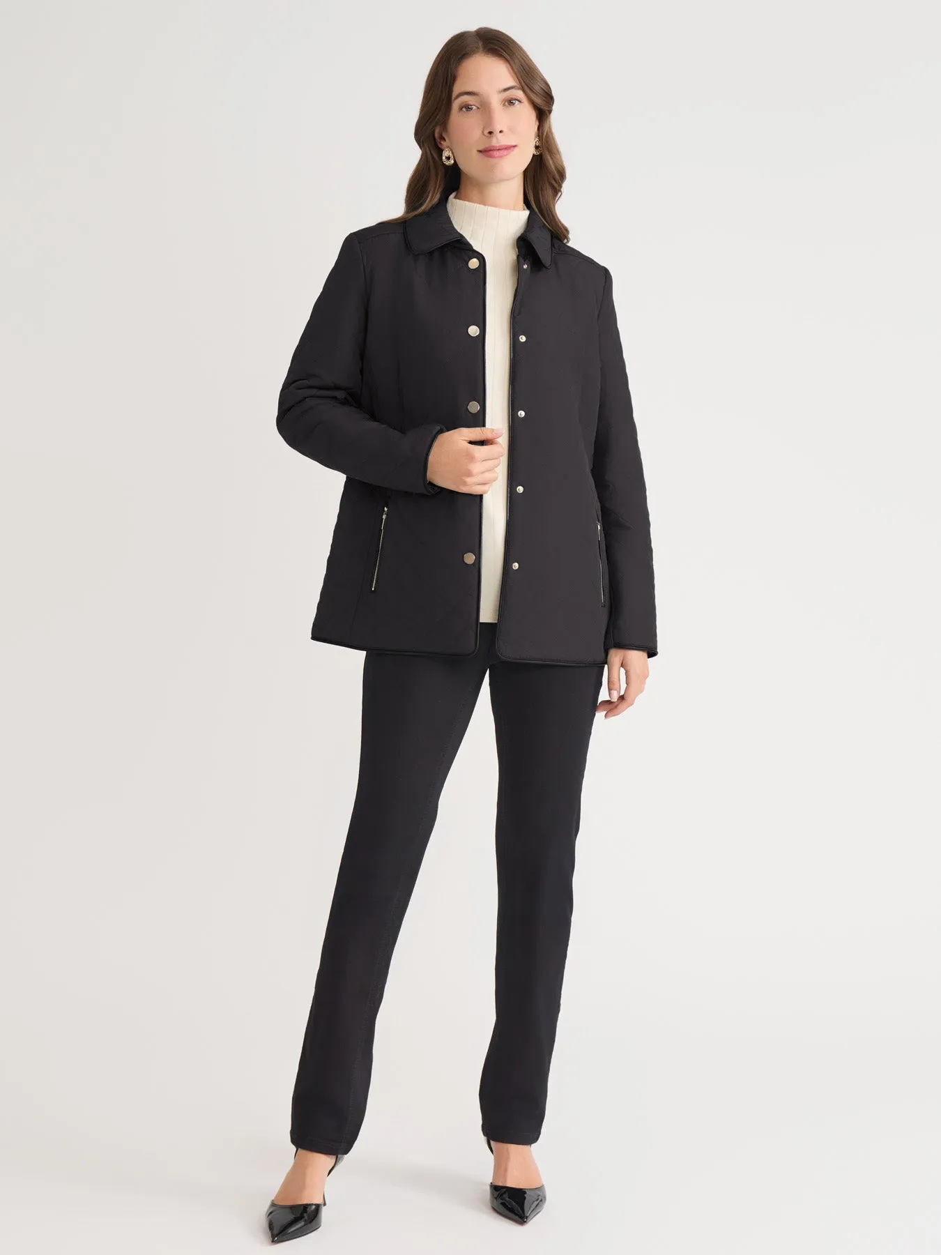 Quilted Snap Front Jacket sold by Jones New York product image thumbnail 5