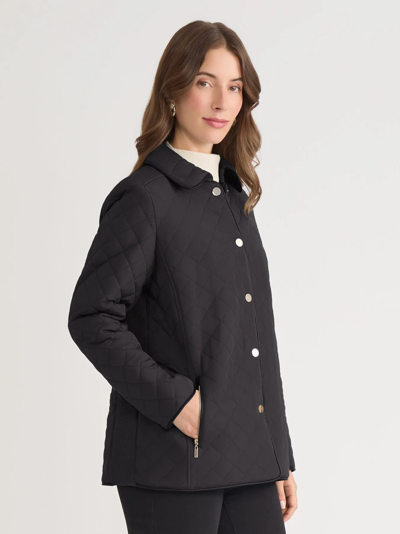 Quilted Snap Front Jacket sold by Jones New York product image thumbnail 2