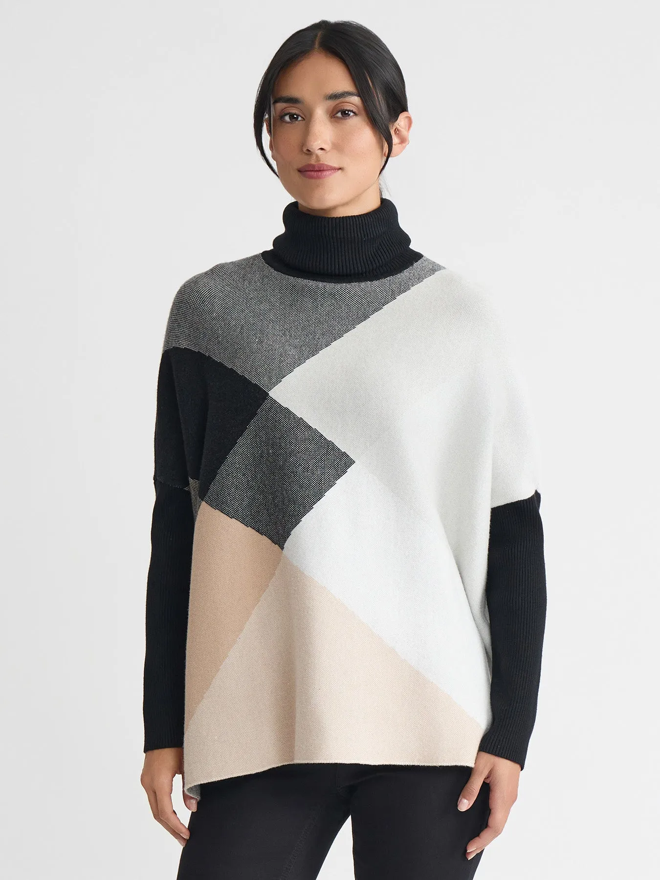 Turtleneck Colorblock Pullover Sweater sold by Jones New York product image thumbnail 2
