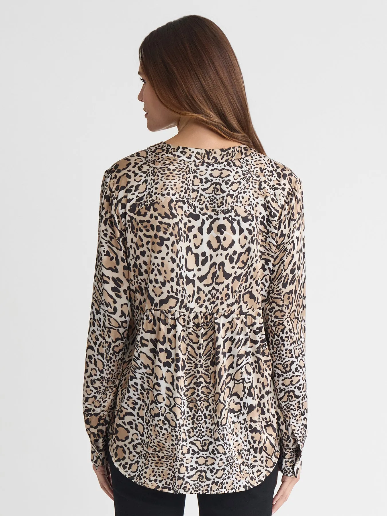 Plus Long Sleeve Popover, Flat Satin sold by Jones New York product image thumbnail 4