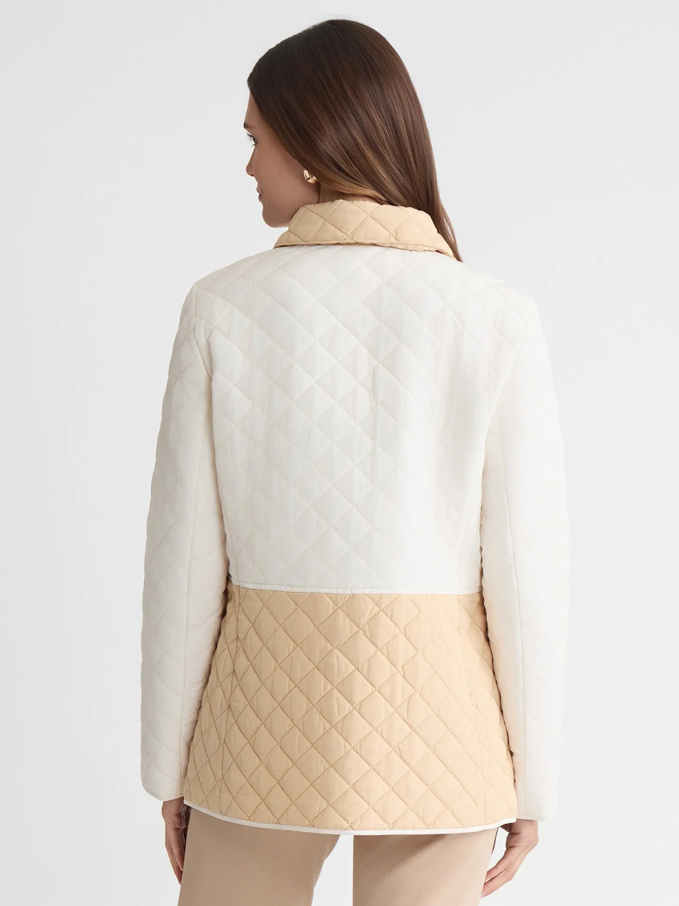 Petite Colorblock Quilted Jacket sold by Jones New York product image thumbnail 4