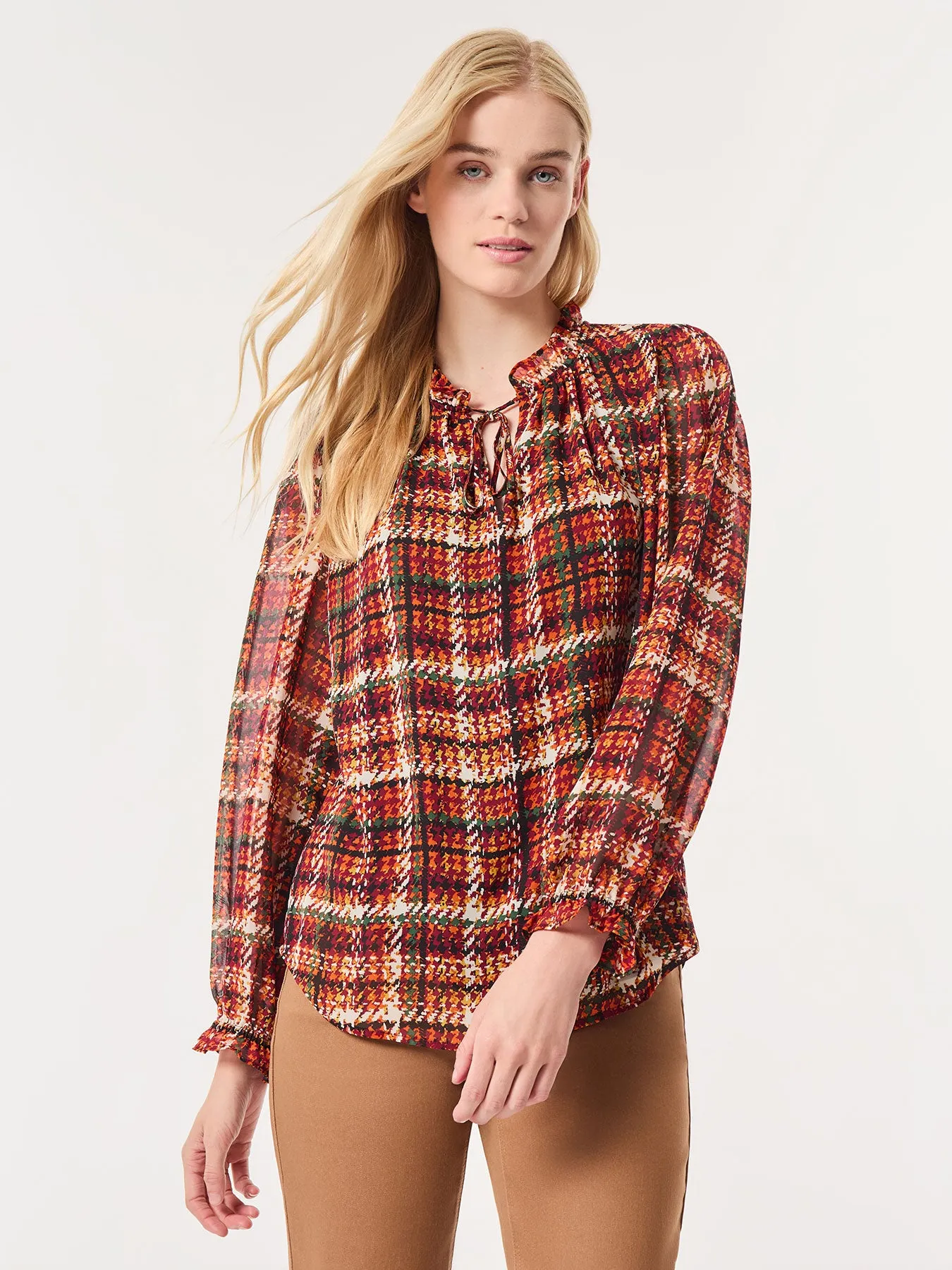 Printed Raglan Peasant Blouse, Chiffon sold by Jones New York