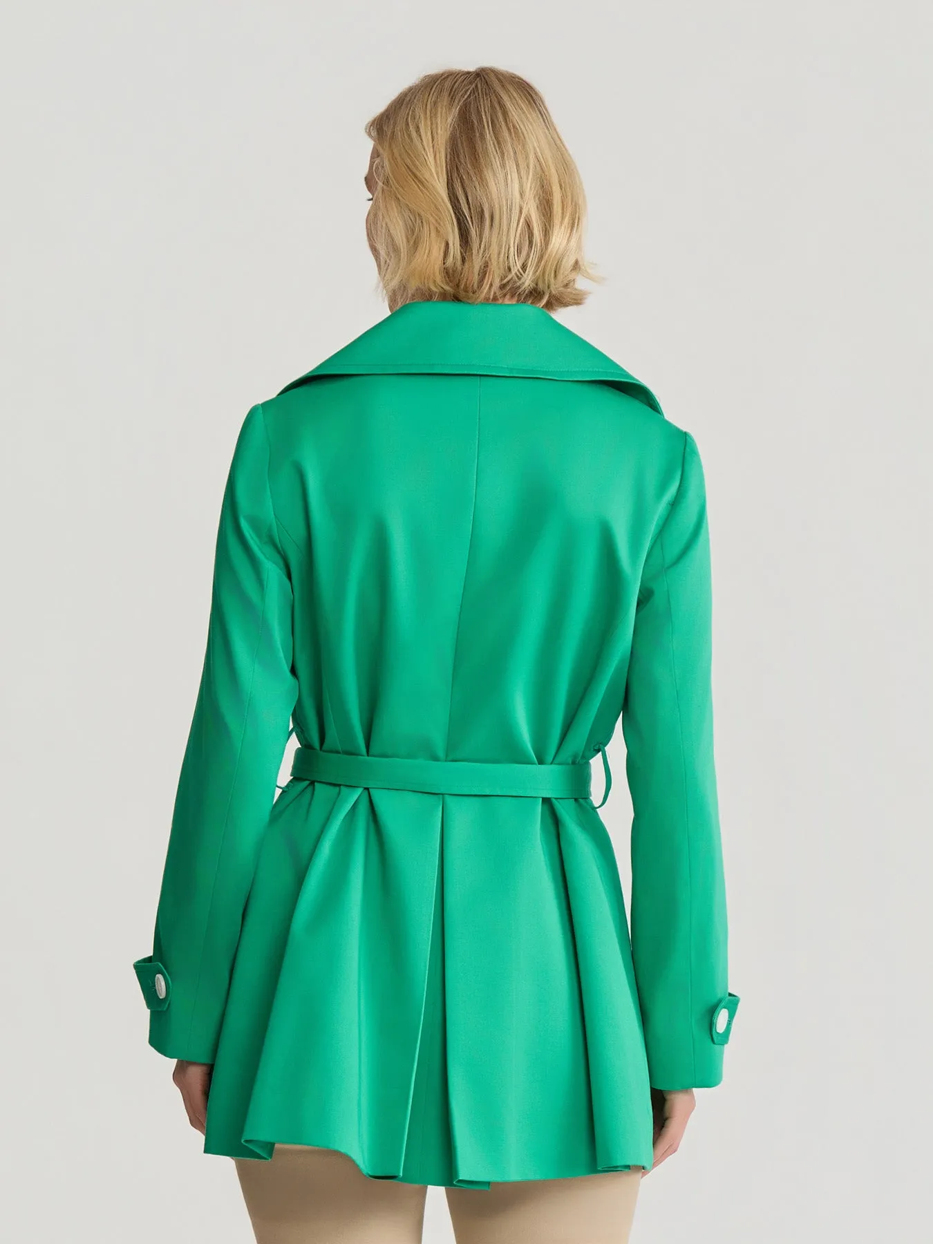 Double Breasted Trench Coat, Stretch Sateen sold by Jones New York product image thumbnail 4