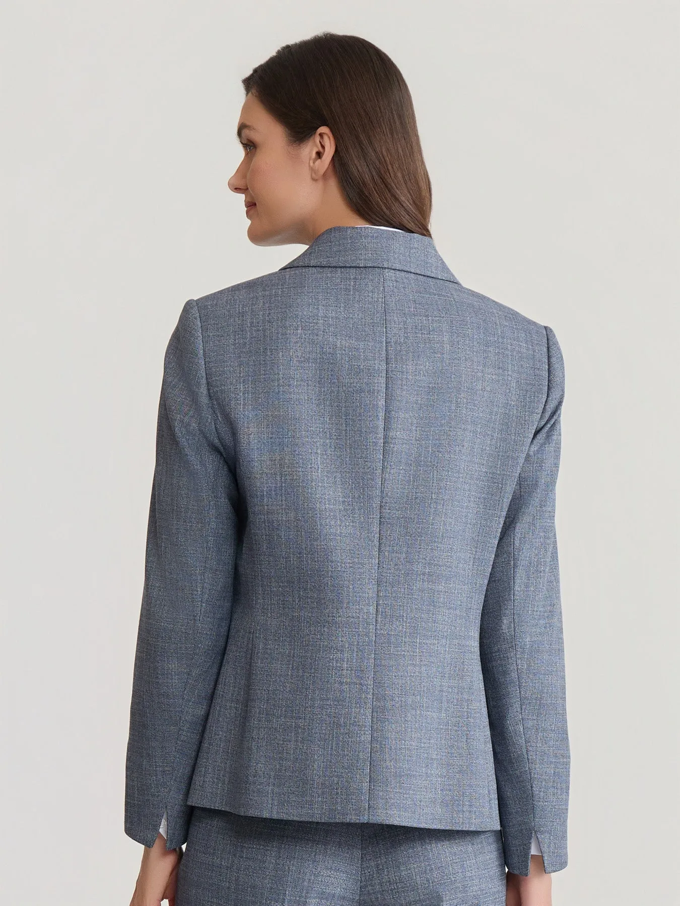 Two Button Notch Collar Jacket, Melange sold by Jones New York product image thumbnail 4