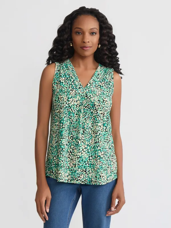 Pleated Front V-Neck Top sold by Jones New York