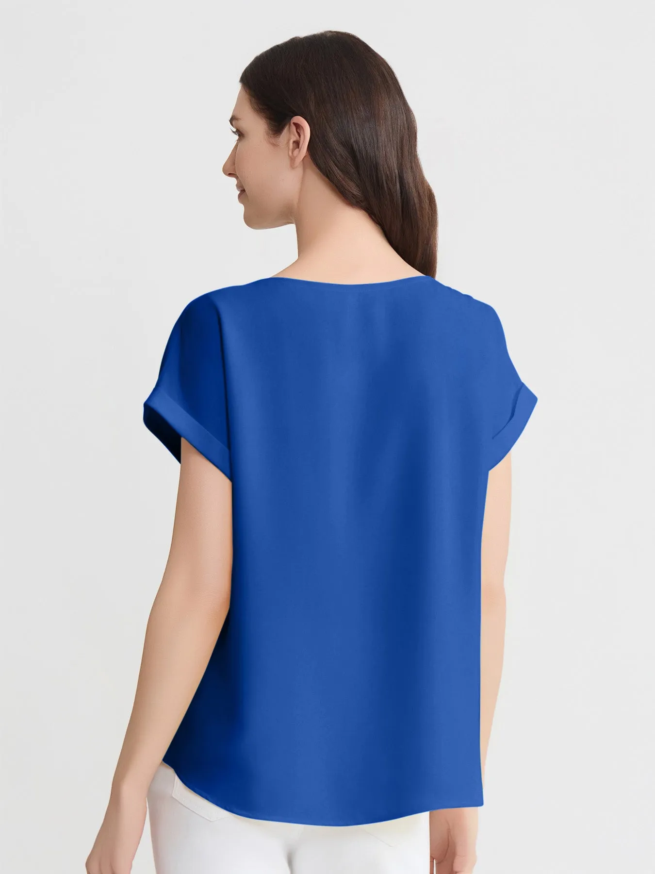 Side Button Blouse, Jasper Crepe sold by Jones New York product image thumbnail 4