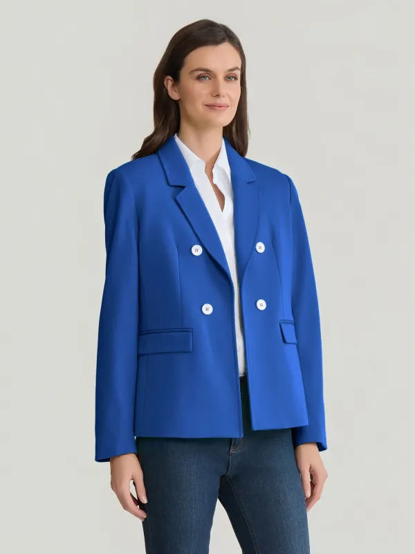 Faux Double Breasted Jacket with Back Tab made by Jones New York