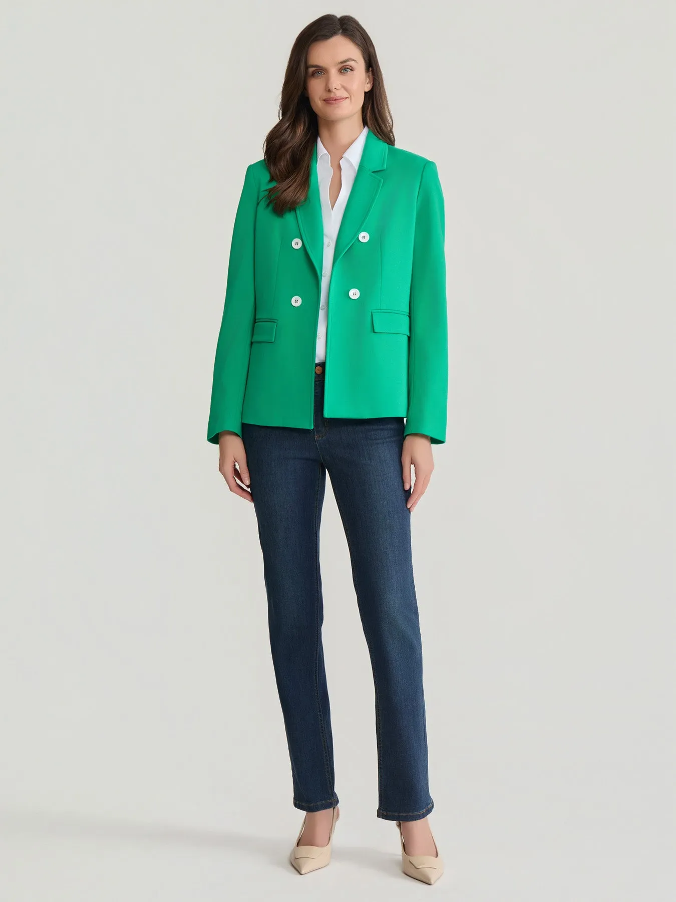 Faux Double Breasted Jacket with Back Tab sold by Jones New York product image thumbnail 5