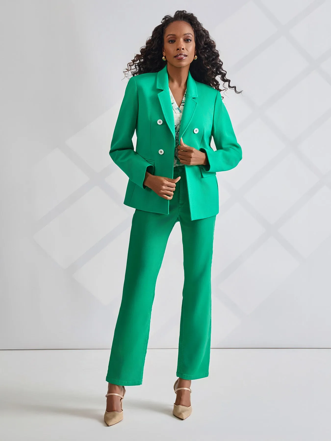 Faux Double Breasted Jacket with Back Tab sold by Jones New York product image thumbnail 2