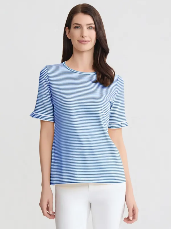 Elbow Ruffle Sleeve Top sold by Jones New York